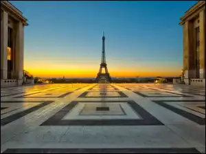 Francja, Plac, Paryż, Wieża Eiffla