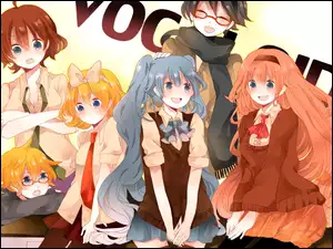 Meiko, Kagamine Len, Hatsune Miku, Vocaloid, Kaito, Kagamine Rin, Megurine Luka