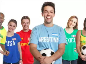 2014, Mistrzostwa, Piłki, Kibice, Brazylia, Nożnej, Świata