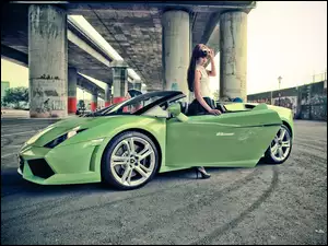 Dziewczyna, Lamborghini, Gallardo