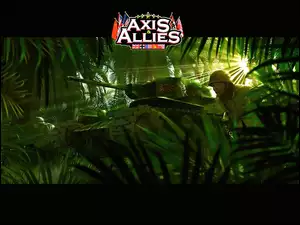 dżungla, Axis And Allies, żołnierz, czołg