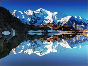 Odbicie, Francuskie Alpy, Jezioro