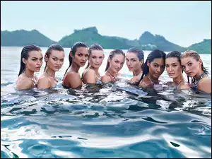 Wyspy, Dziewczyny, Woda, Modelki, Morze