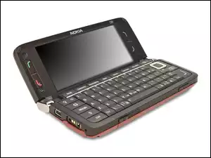 Nokia E90, Otwarta, Czarna, Czerwona