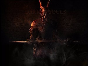 Postać z mieczem z gry Dark Souls