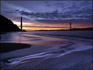Widok na most Golden Gate w San Francisco