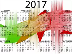 Grafika kalendzrza na 2017 rok