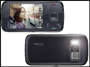 Nokia N86, Flesz, Czarny, Tył