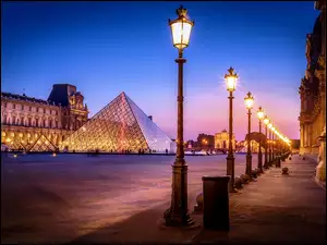 Luwr, Francja, Piramida, Paryż