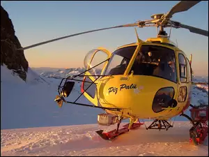 Góry, Żółty, Helikopter