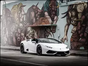 Graffiti, Samochód, Lamborghini
