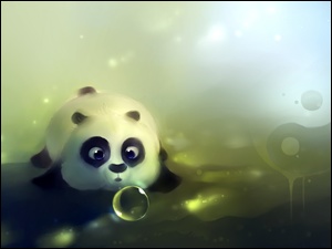 Grafika 3D, Panda, Bańka