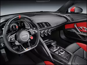 Wnętrze samochodu Audi R8 rocznik 2018