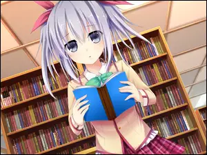 Anime, Dziewczyna, Księgarnia, Książka, Manga