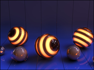 Świecące kule w grafice 3D