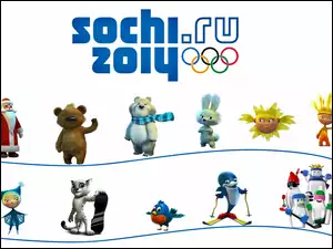 Olimpiada, Maskotki, Sochi, 2014