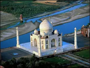 Taj, Indie, Mahal, Agra