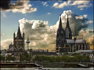 Chmury, Niemcy, Kościół, Kolonia, Miasto