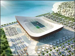 Widok na Stadion w Katarze