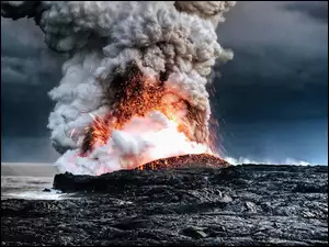 Erupcja, Wulkan