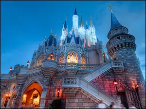 Światła, Disneyland, Zamek
