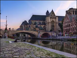 Domy, Most, Belgia, Rzeka, Bruksela, Kościół