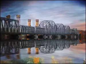 Odbicie, Polska, Most, Tczew, Rzeka