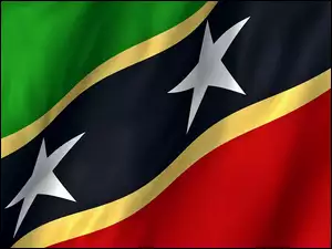 Flaga, I Nevis, Saint, Kitts