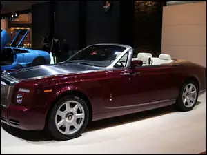 Kabriolet, Bordowy, Rolls Royce Phantom