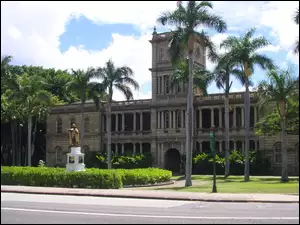 Sąd Najwyższy, Palmy, Stany Zjednoczone, Człowiek, Honolulu, Pomnik