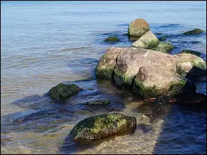 Kamienie, Plaża, Woda