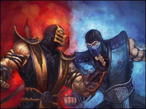 Scorpion vs Sub Zero w grze wideo Mortal Kombat
