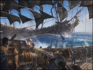 Piraci na statkach w grze Skull and Bones