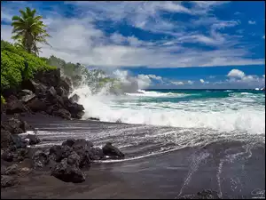 Wzburzone morze na Hawajach