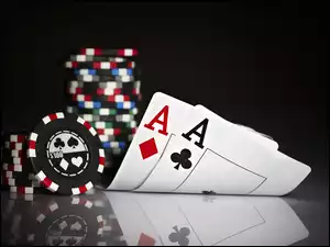 Poker, Gra karciana, Karty, Żetony