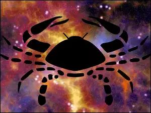 Znak zodiaku Rak w kosmicznej grafice