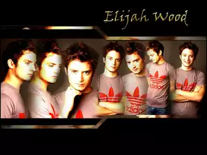 ciemne włosy, Elijah Wood, twarze