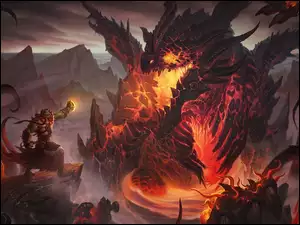 Scena rozgrywająca się w grze komputerowej World of Warcraft