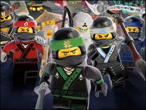 animacja plakatu z filmu Lego Ninjago 2017 r w 3D