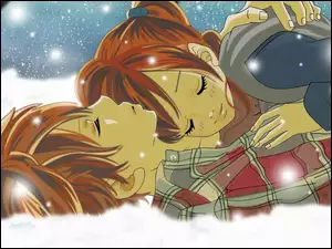 Para na śniegu w manga anime
