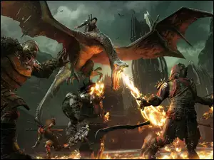 Scena z gry komputerowej Middle-earth Shadow of War