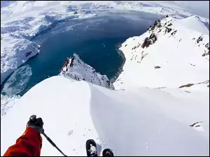 Antarktyda z lotu ptaka