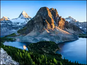 Góra Mount Assiniboine, Kanada, Prowincja Kolumbia Brytyjska, Park prowincjonalny Mount Assiniboine Provincial Park
