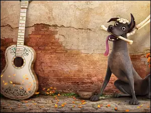 Pies z amerykańskiego filmu animowanego Coco