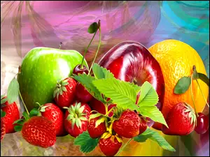 Graficzna prezentacja owoców