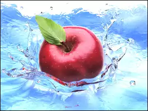 Jabłko w wodzie