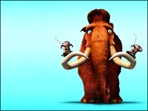 Mamut i zwierzaki z filmu animowanego Epoka lodowcowa