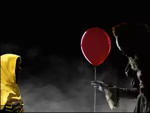 Scena z francuskiego filmu fantasy Czerwony balonik