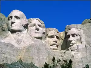 USA, Góra, Twarze, Mount Rushmore, Prezydentów