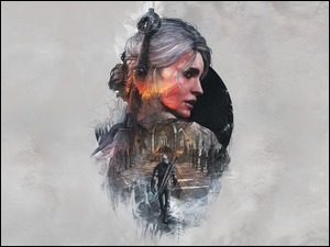 Kobieta i wojownik w grafice fantasy